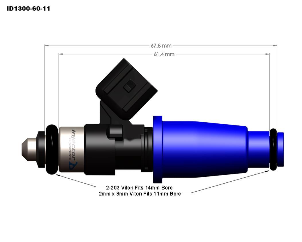 Injector Dynamics ID1300x Fuel Injectors 1300.60.11.14.4