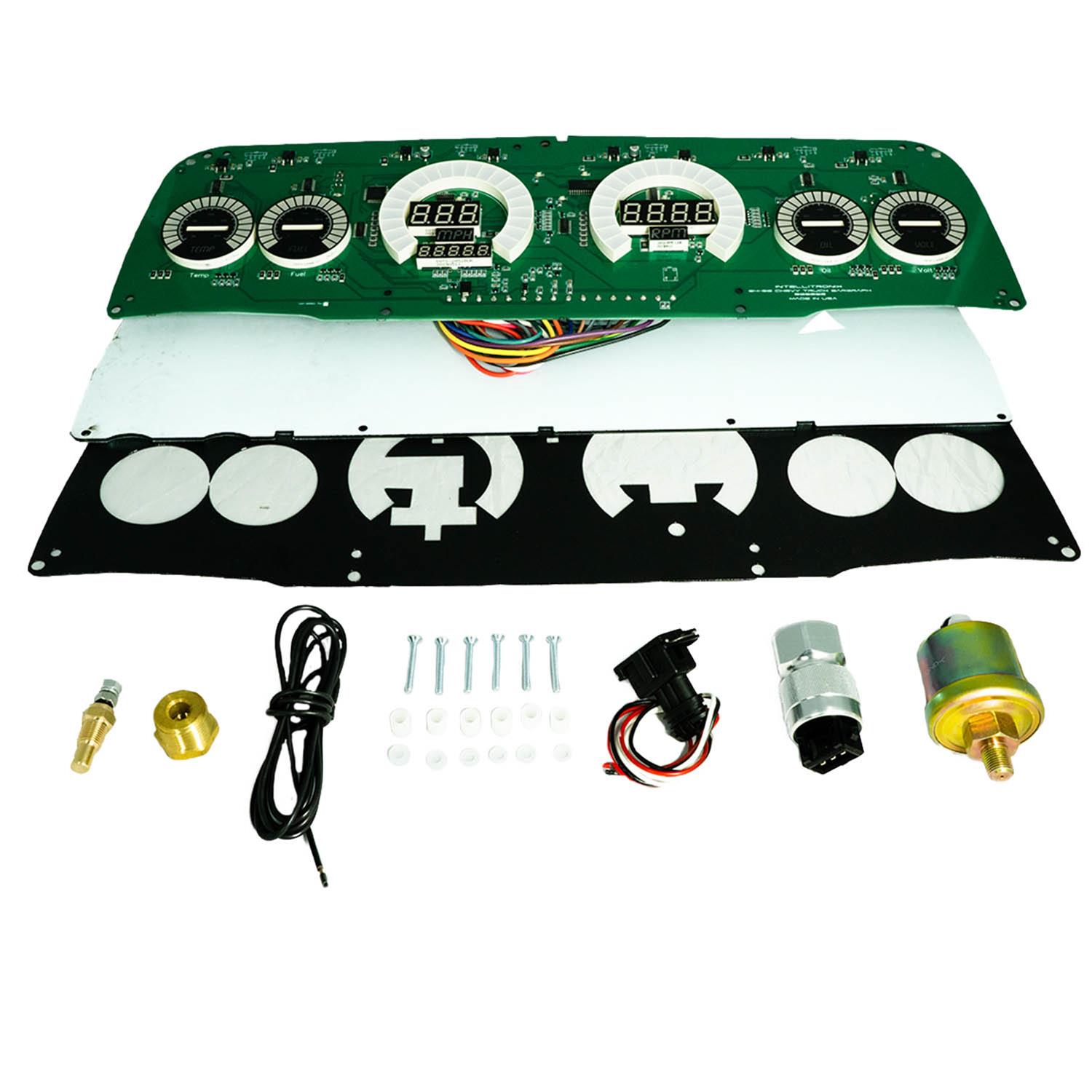 Intellitronix 1964-1966 GM/Chevy Truck Digital Direct-Fit Gauge Clusters BG6002R