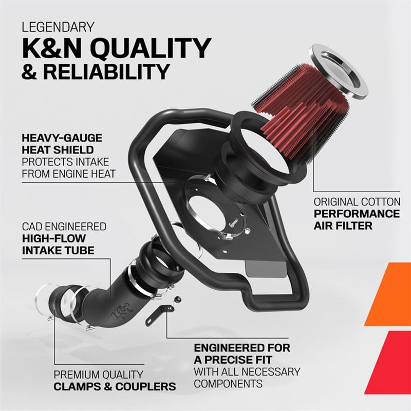 K&N 63 Series Aircharger High Performance Cold Air Intake Kits 63-1566