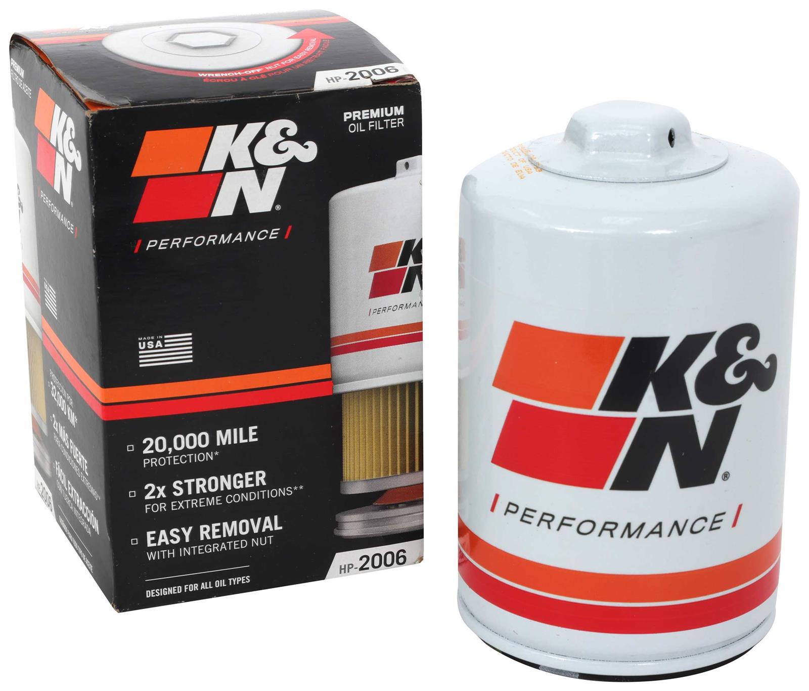 K&N Performance Gold Oil Filters HP-2006