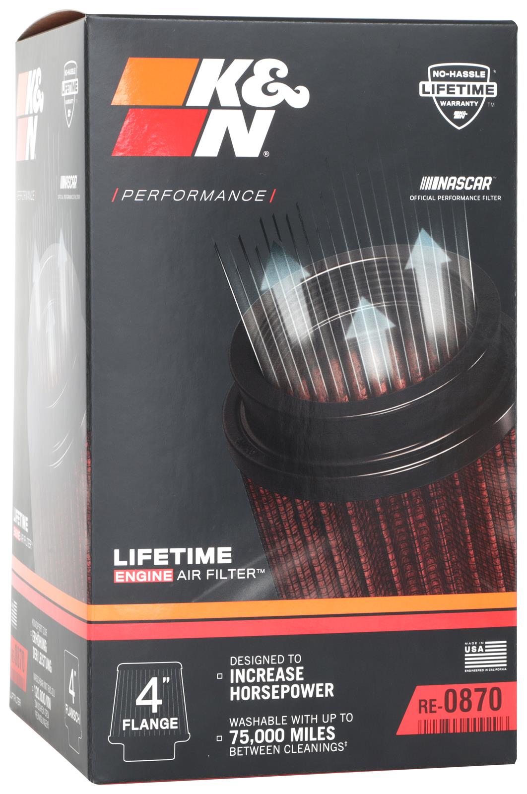 K&N Universal Performance Air Filters RE-0870