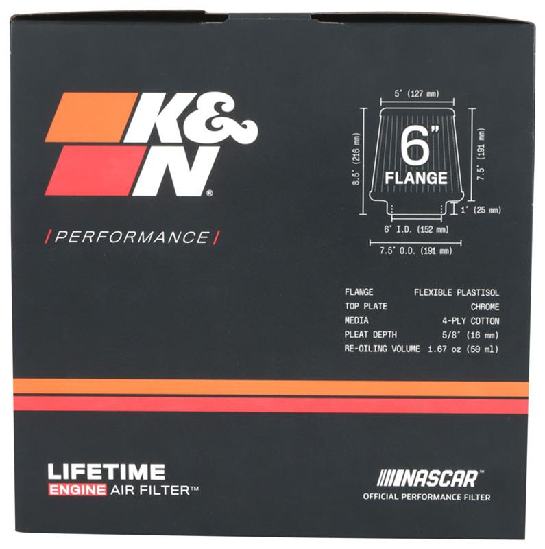 K&N Universal Performance Air Filters RF-1041