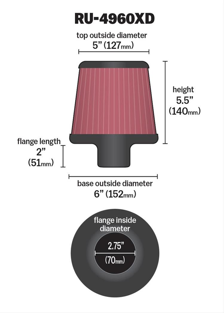 K&N XD Air Filters RU-4960XD