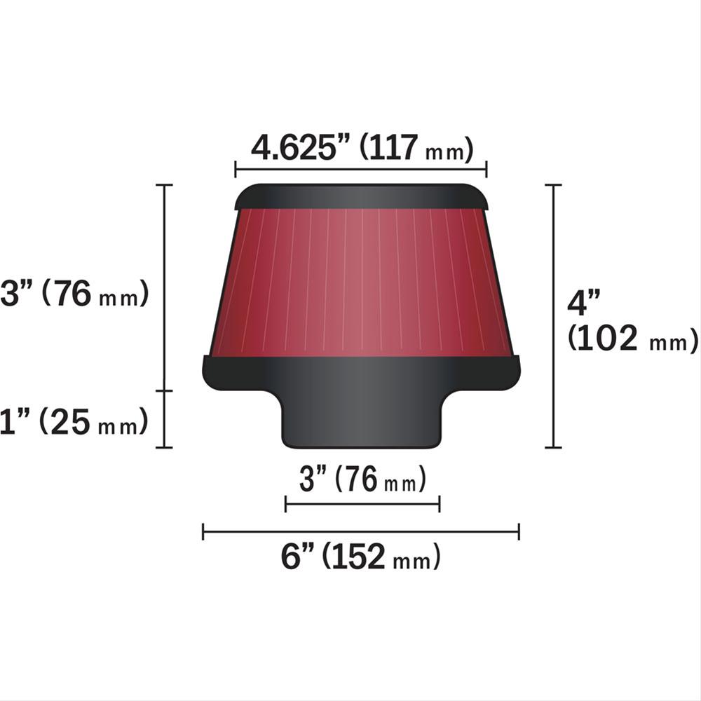K&N Universal Performance Air Filters RU-5288