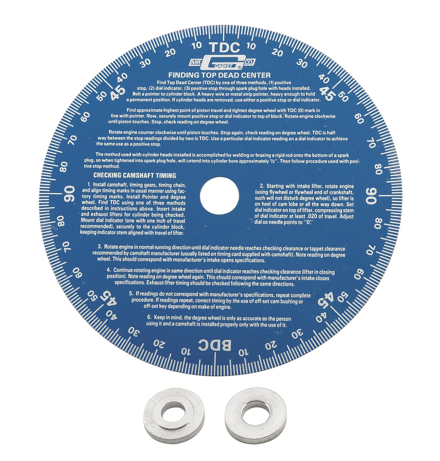 Mr. Gasket Universal Degree Wheels 1570