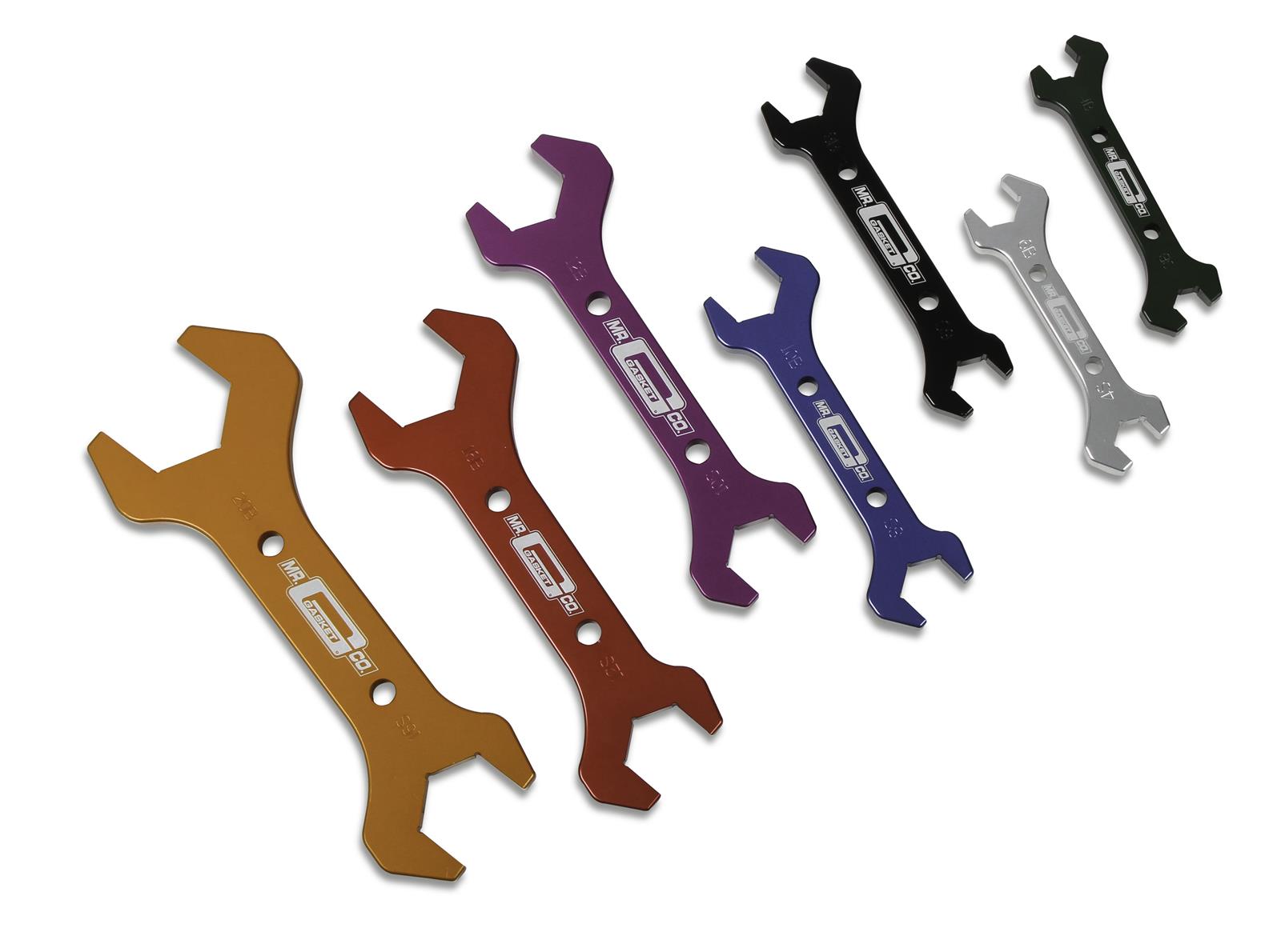 Mr. Gasket 7-Piece AN Wrench Sets 33200G