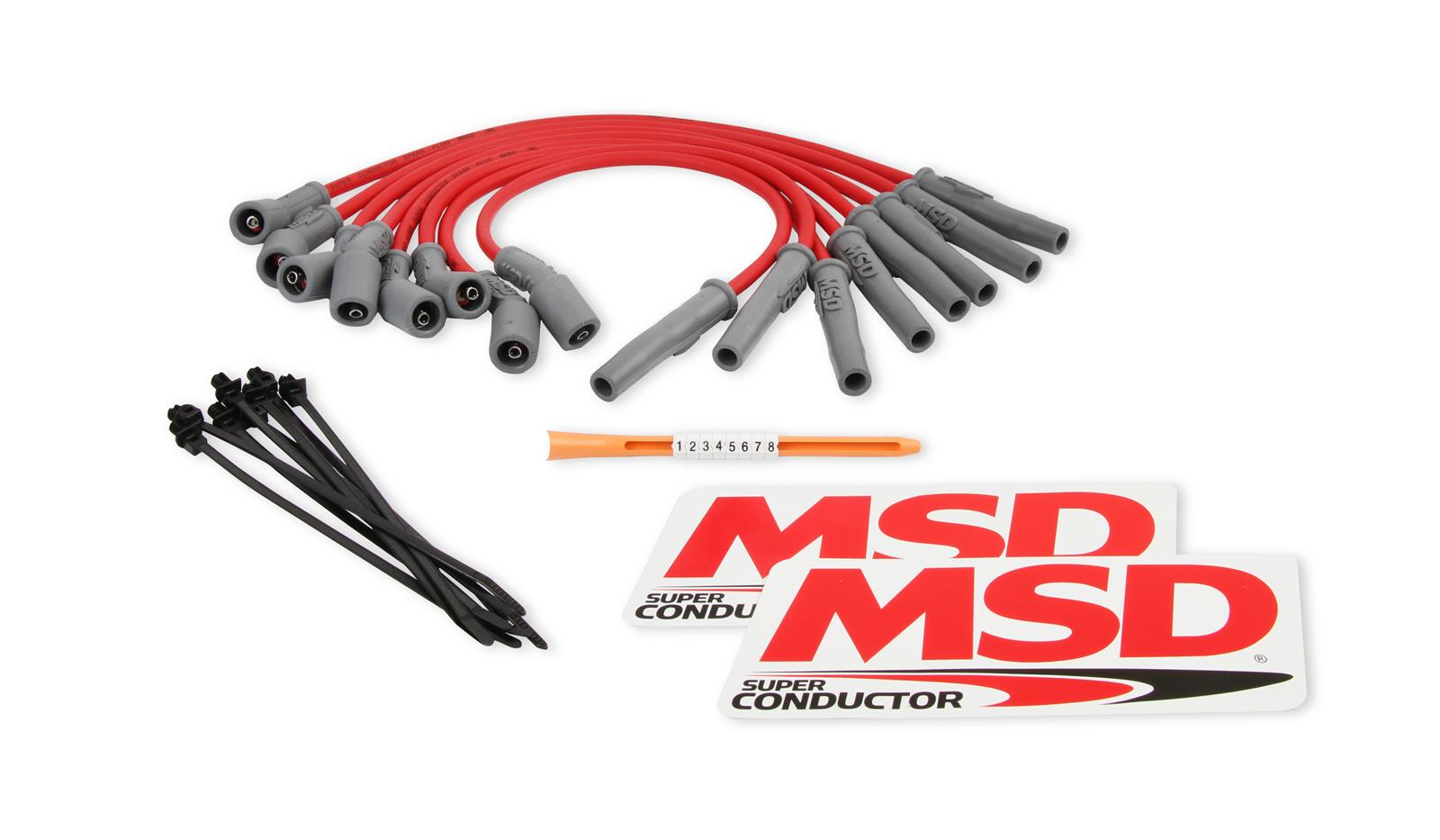 MSD 8.5mm Super Conductor Spark Plug Wire Sets 31639