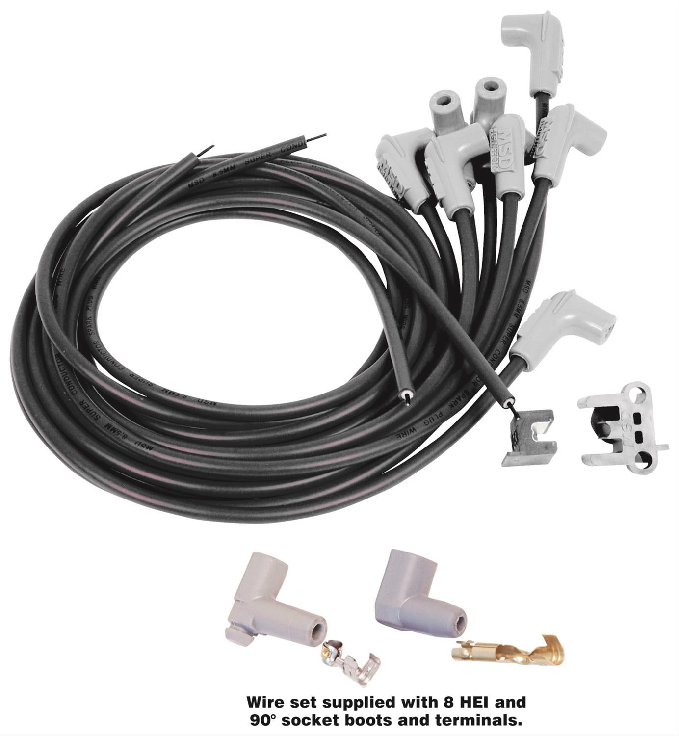 MSD 8.5mm Super Conductor Spark Plug Wire Sets 32143
