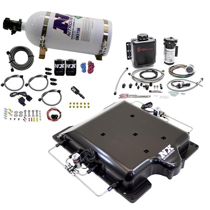 Nitrous Express Hellcat Billet Supercharger Lid Nitrous and Water/Methanol Systems 20972BMF-10