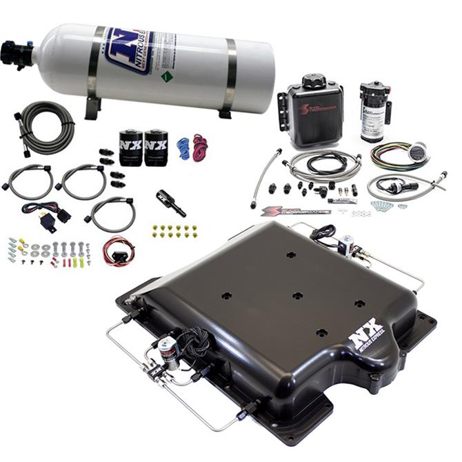 Nitrous Express Hellcat Billet Supercharger Lid Nitrous and Water/Methanol Systems 20972BMF-15