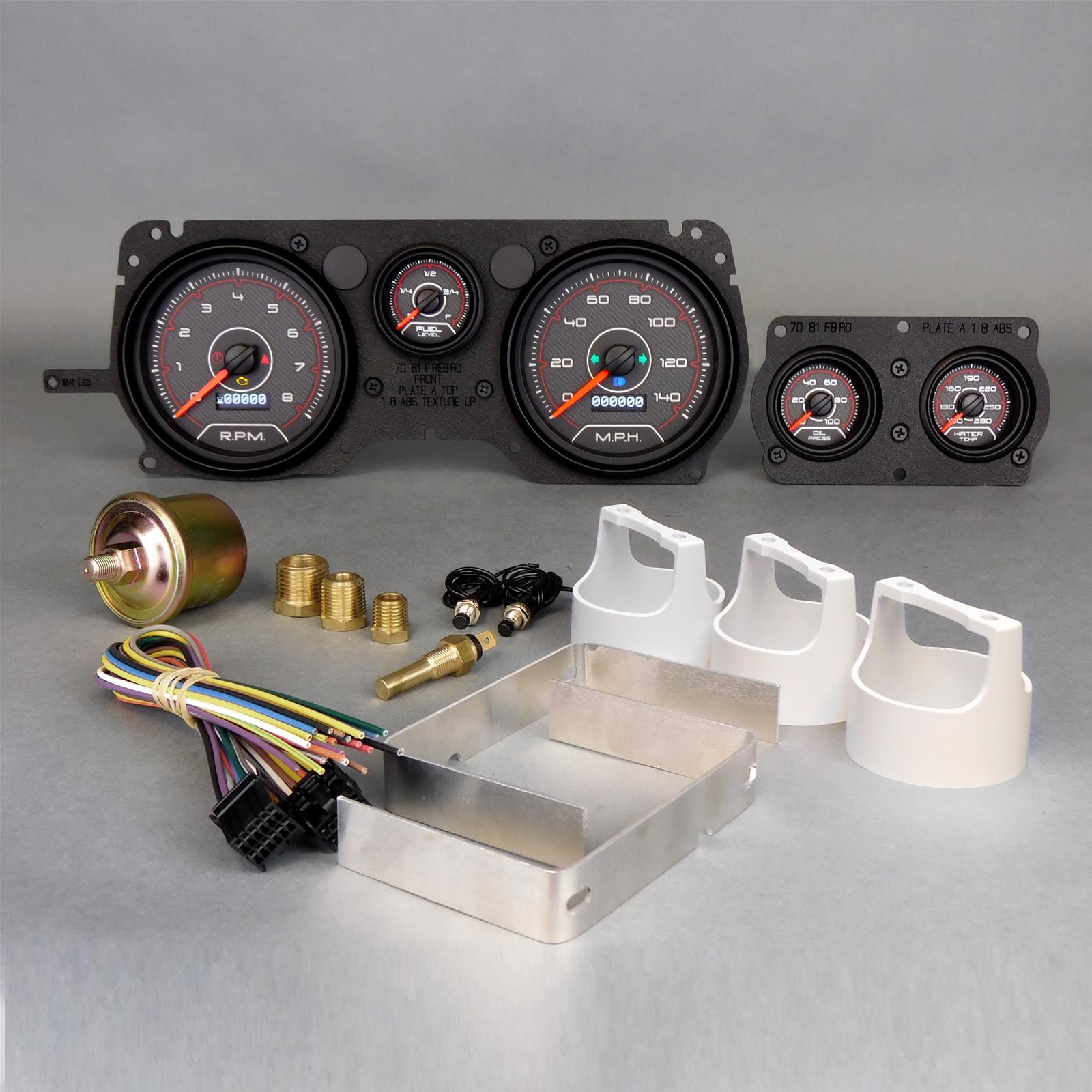 New Vintage USA 1970-81 Pontiac Firebird Gauge Packages 71126-01