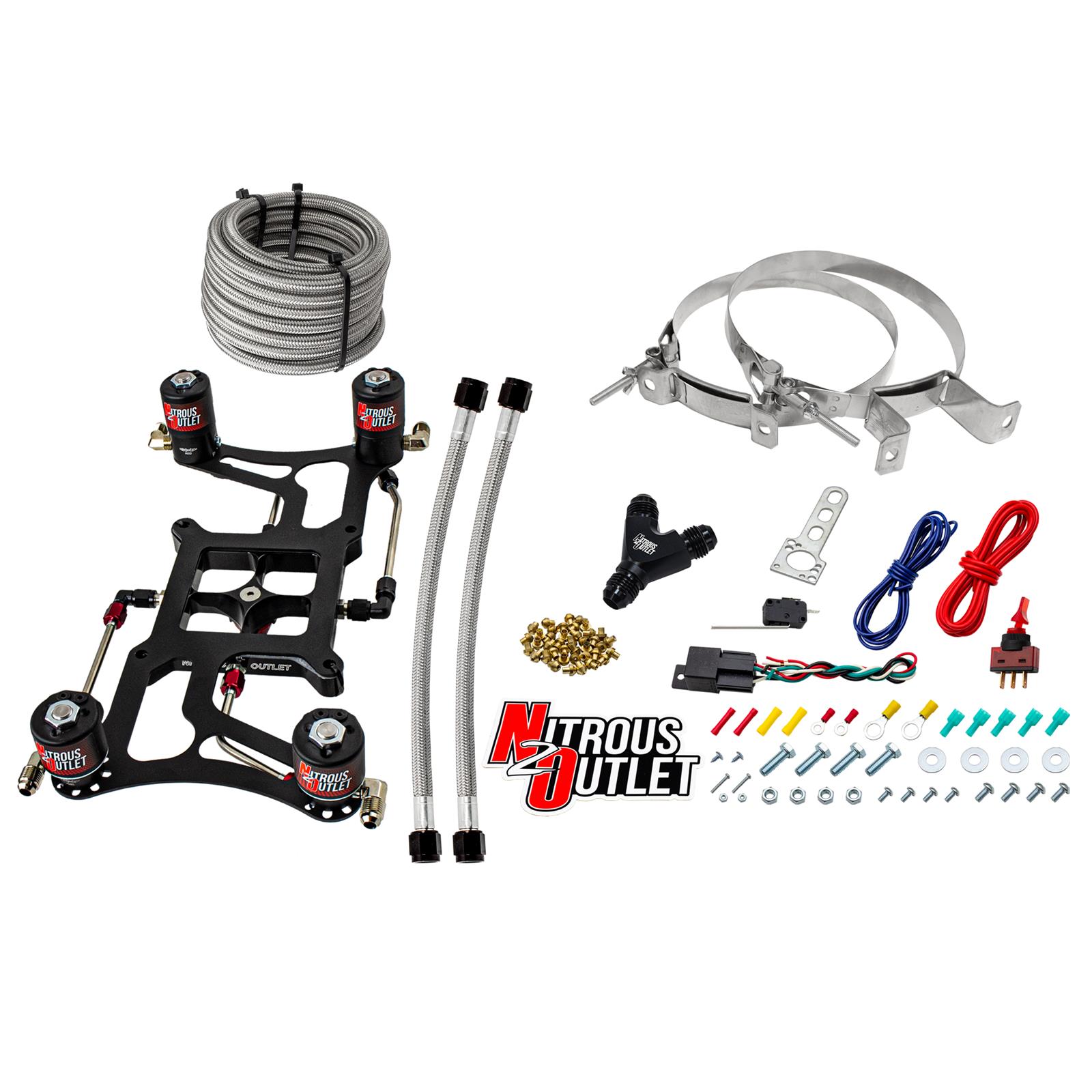 Nitrous Outlet 4500 Hornet Dual-Stage Nitrous Oxide Plate Systems 00-10638-00