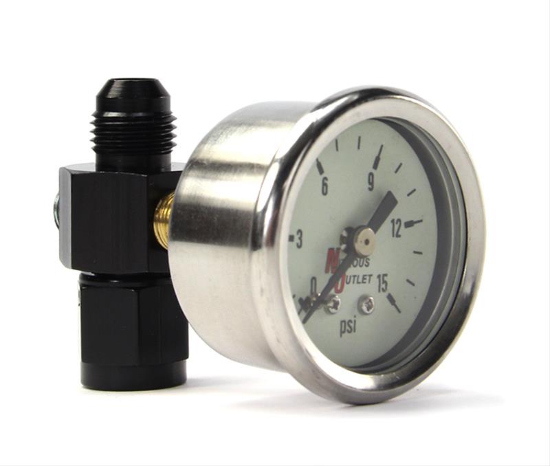 Nitrous Outlet Luminescent Fuel Pressure Gauges 00-63003-6