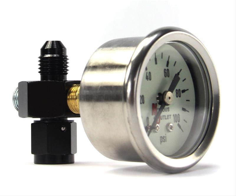 Nitrous Outlet Luminescent Fuel Pressure Gauges 00-63004-4
