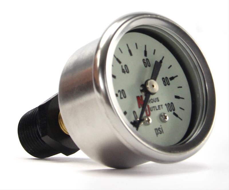 Nitrous Outlet Luminescent Fuel Pressure Gauges 00-63004-B