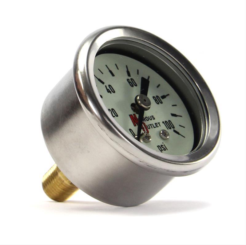 Nitrous Outlet Luminescent Fuel Pressure Gauges 00-63004