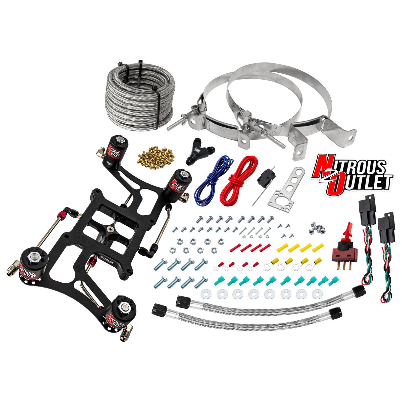 Nitrous Outlet 4150 GENIII Hornet Dual-Stage Nitrous Oxide Plate Systems 00-10626-GEN3-00