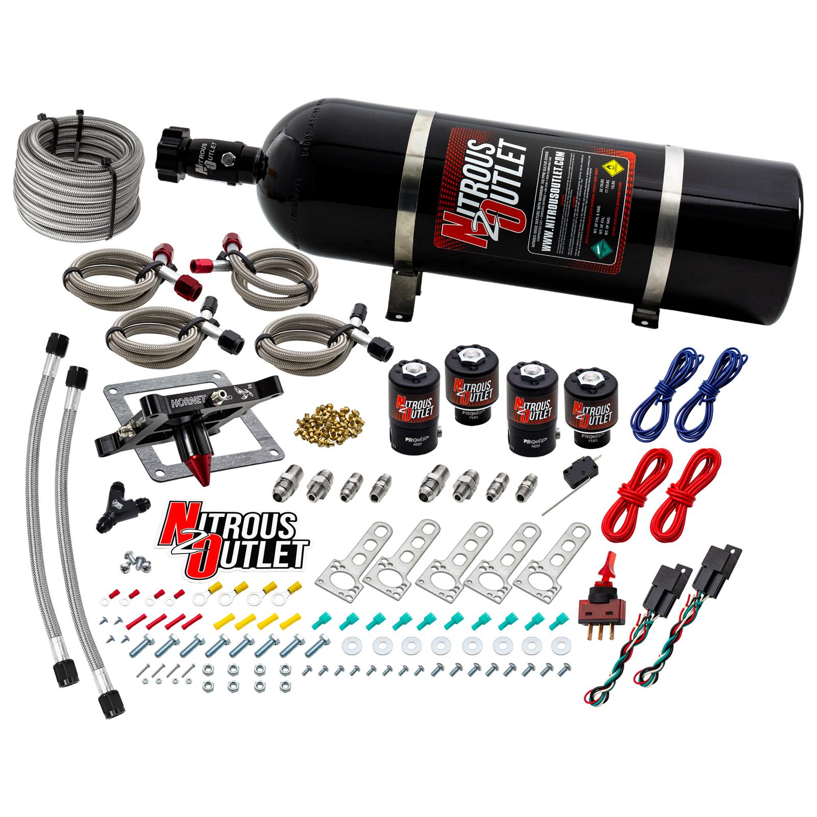 Nitrous Outlet 4500 GENIII Dual-Stage Hornet Plate Systems 00-10634-GEN3-15