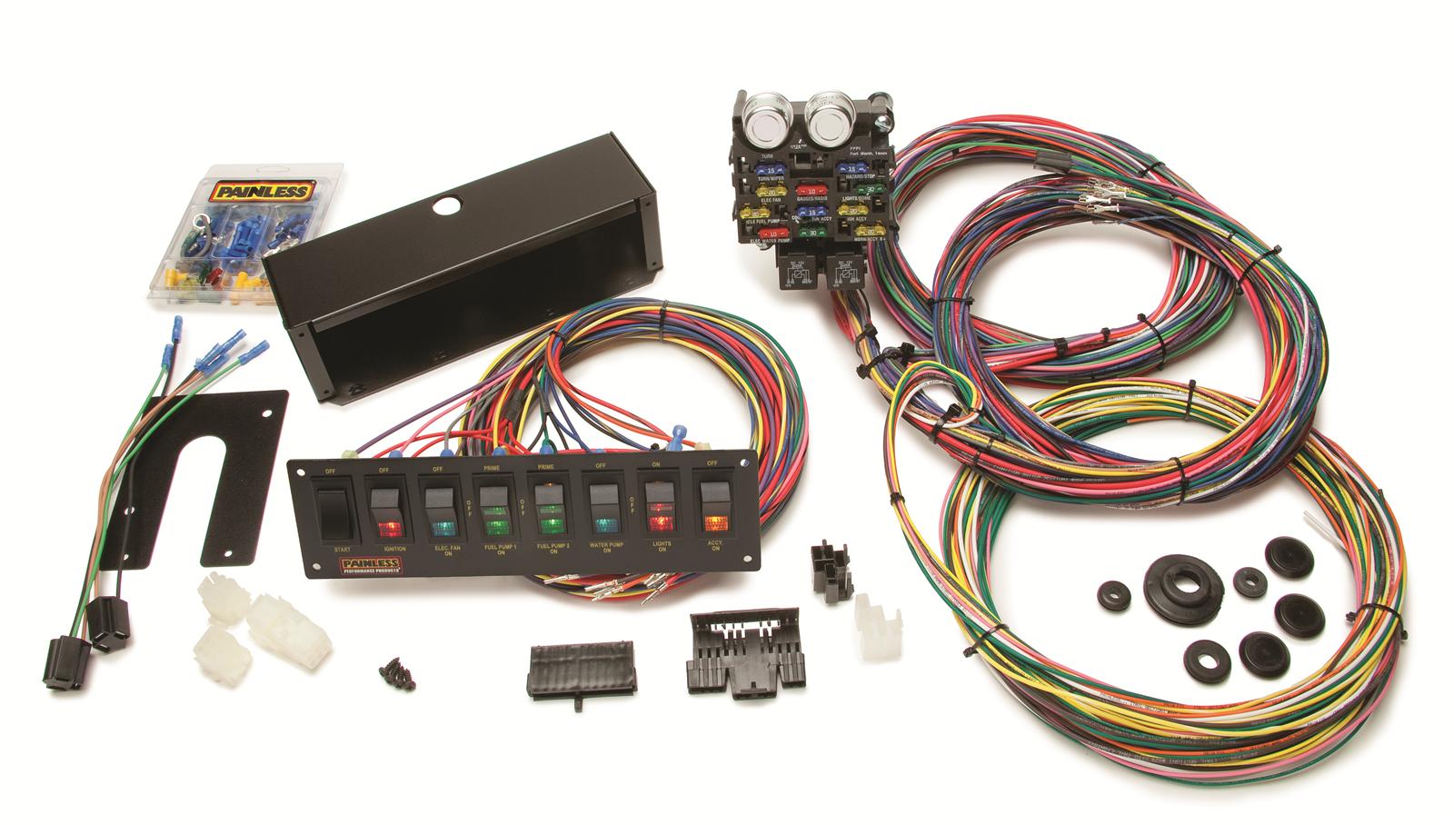 Painless Performance 21-Circuit Pro Street Wiring Kits 50003