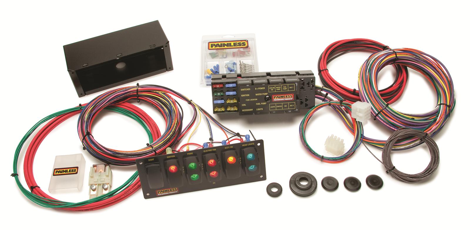 Painless Performance 10-Circuit Race Only Switch and Harness Wiring Kits 50005