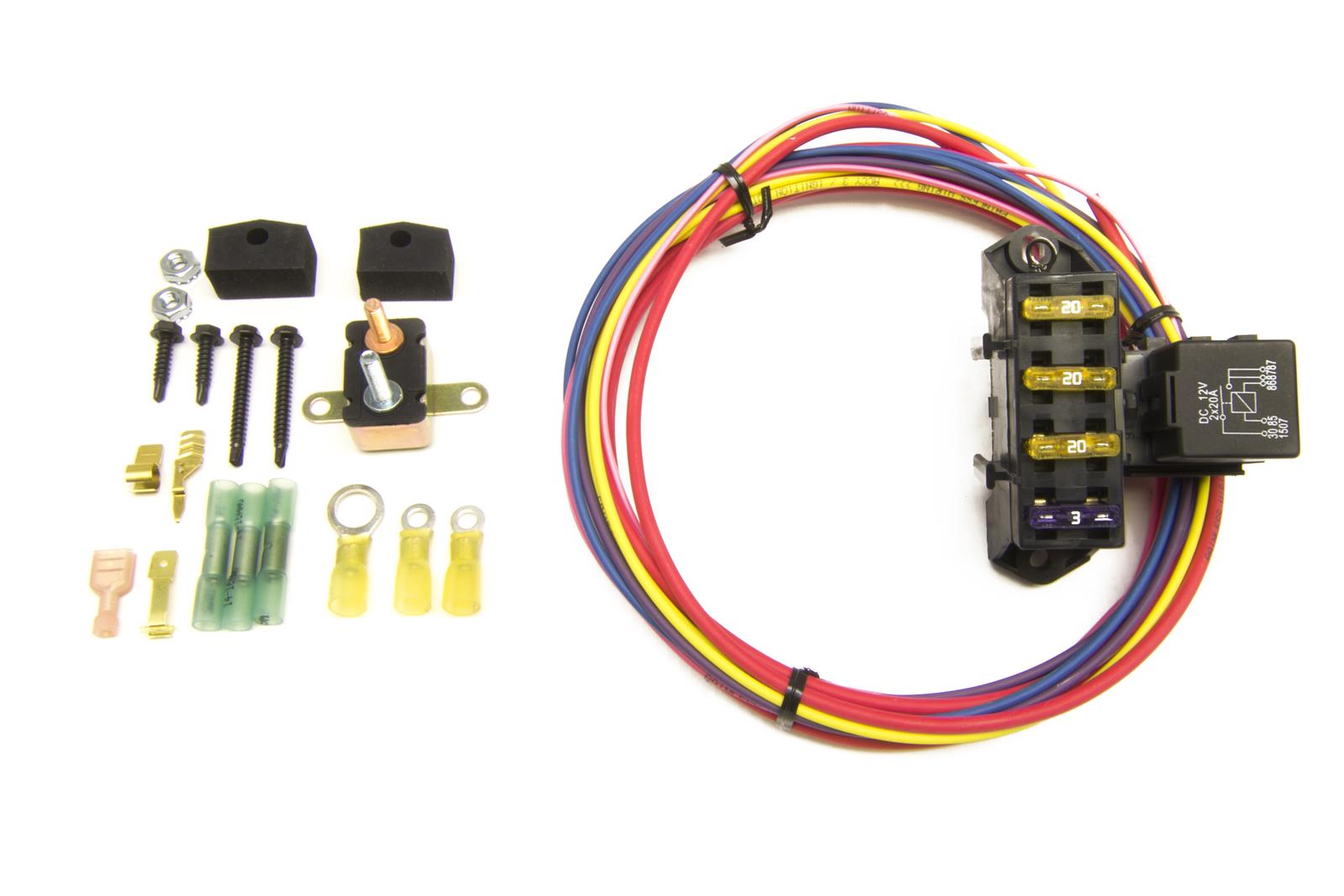 Painless Performance CirKit Boss Auxiliary Fuse Block/3-Circuit Kits (1 Constant/2 Ignition 12 V) 70103