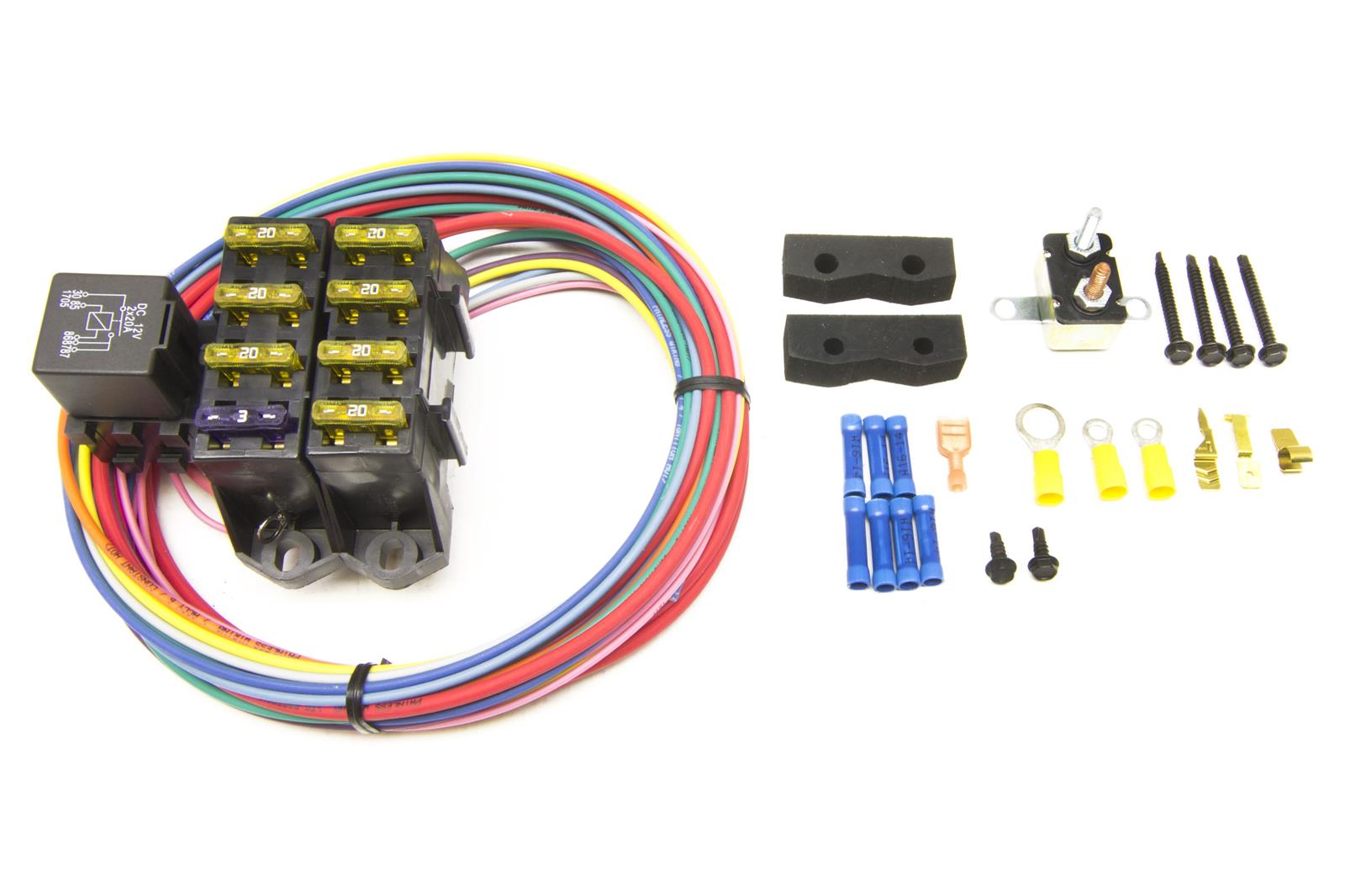 Painless Performance CirKit Boss Auxiliary Fuse Block/7-Circuit Kits (3 Constant/4 Ignition 12 V) 70107