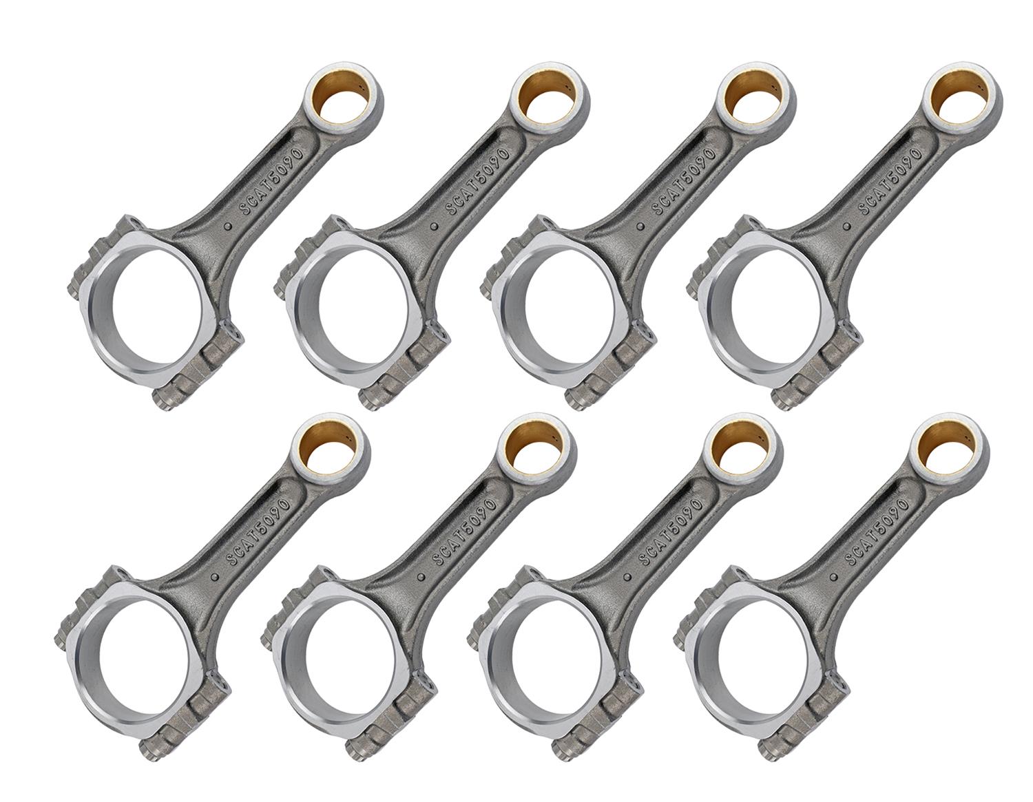 Scat Stock Replacement I-Beam Connecting Rods 2-ICR5090