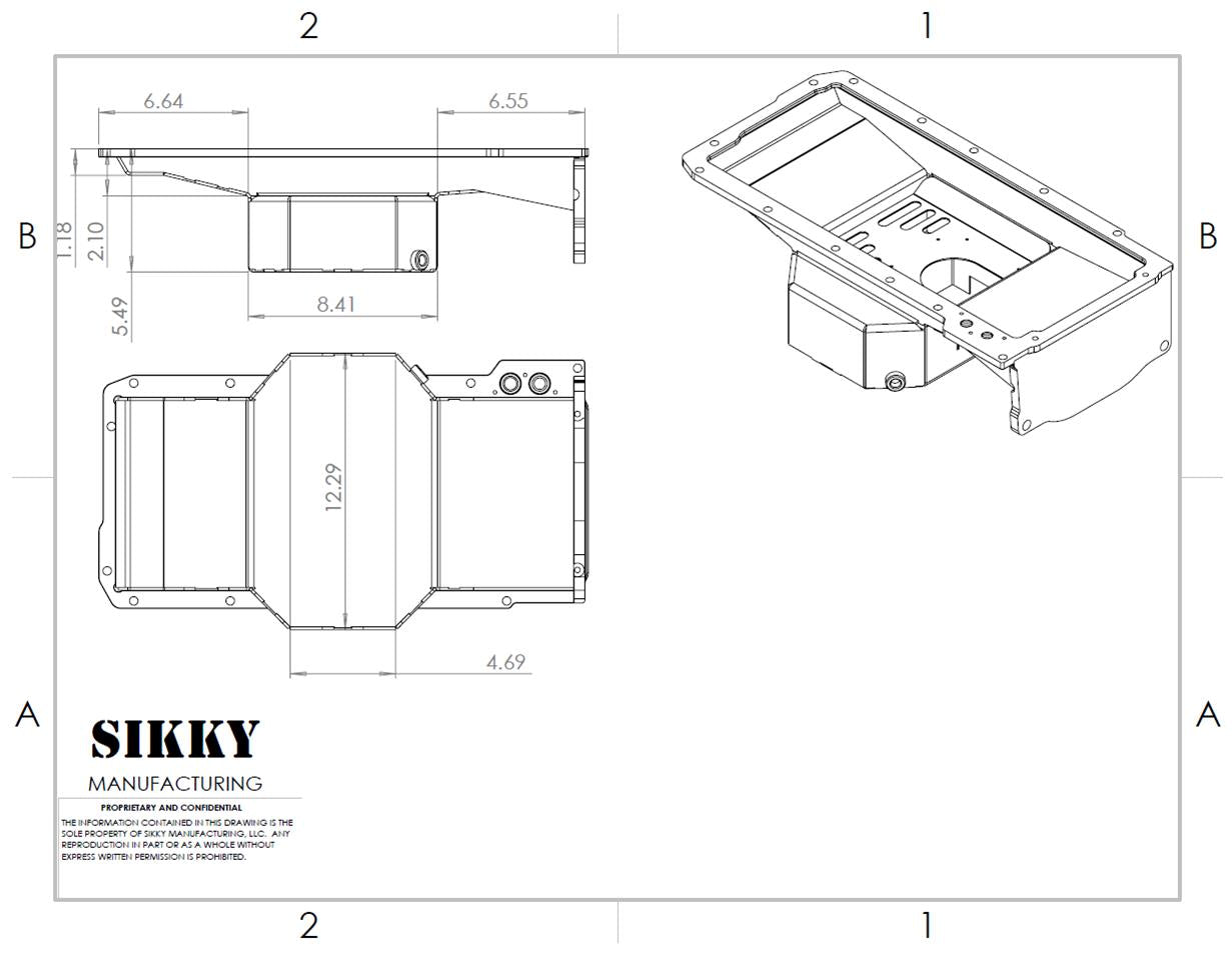 Sikky Manufacturing LSX Swap Oil Pans OP004