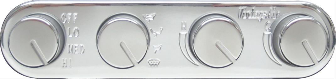 Vintage Air Gen-II Streamline 4-Knob Panels 491200-RUA