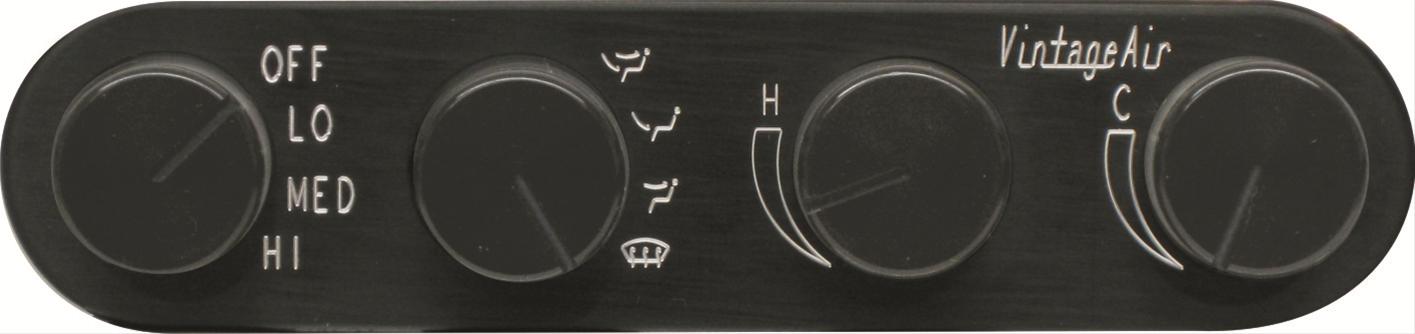 Vintage Air Gen-II Streamline 4-Knob Panels 491229
