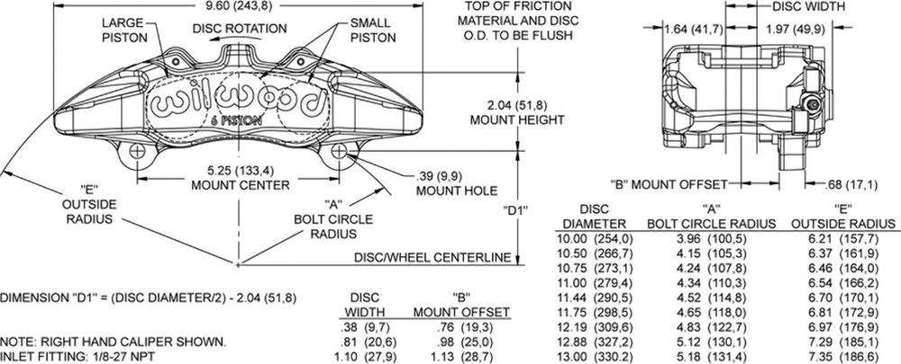 Wilwood DynaPro 6A Lug-Mount Calipers 120-13434