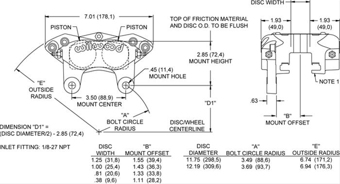 Wilwood Forged Narrow Dynalite Calipers 120-11578-P