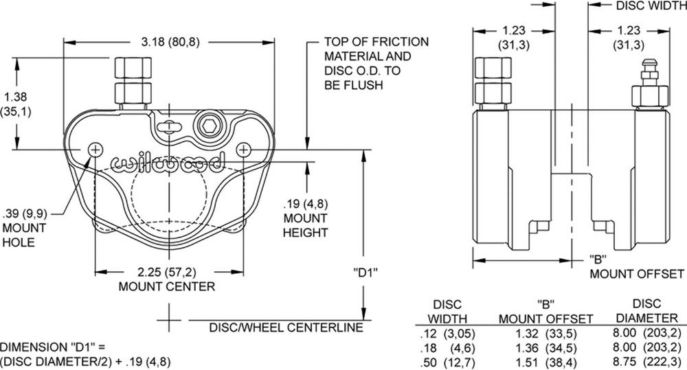 Wilwood Billet Go-Kart Calipers 120-5750