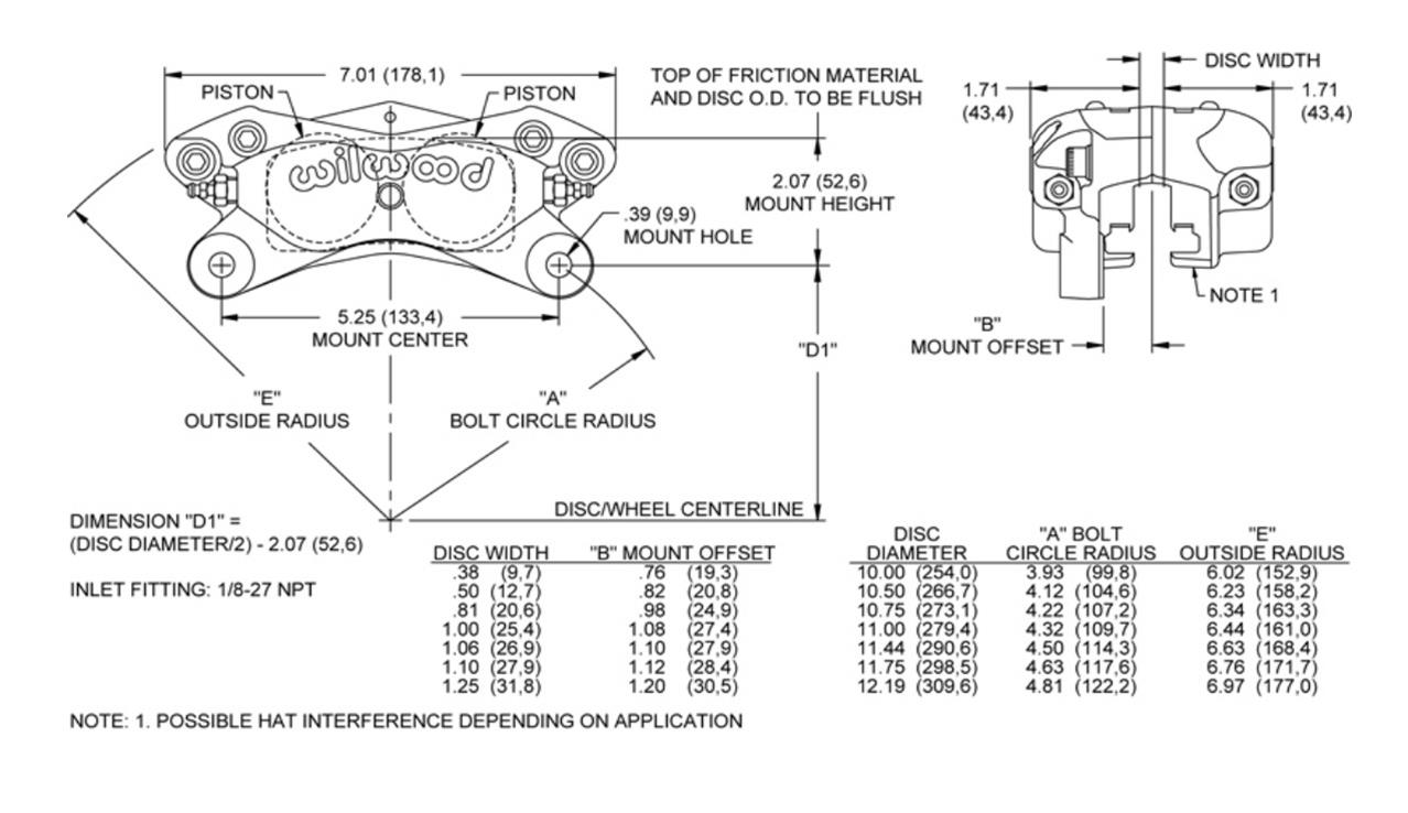 Wilwood Forged Dynalite Brake Calipers 120-6818