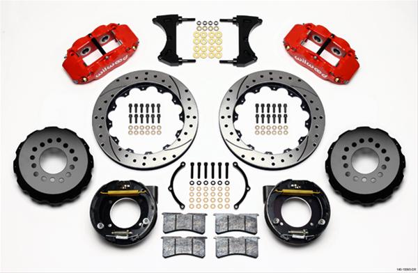 Wilwood Forged Narrow Superlite 4R Big Brake Rear Parking Brake Kits 140-10093-DR