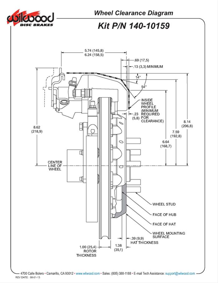Wilwood CPB Disc Brake Kits 140-10159-R