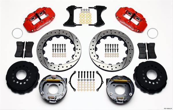 Wilwood Forged Narrow Superlite 4R Big Brake Rear Parking Brake Kits 140-10908-DR