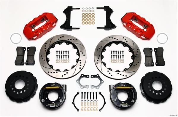 Wilwood AERO4 Big Brake Rear Brake Kits 140-10951-DR