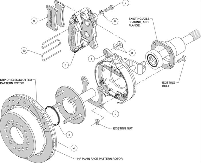 Wilwood Forged DynaPro Low-Profile Rear Parking Brake Kits 140-11397-R