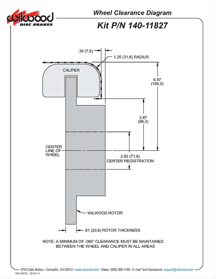 Wilwood Forged DynaPro Low-Profile Rear Parking Brake Kits 140-11827-R