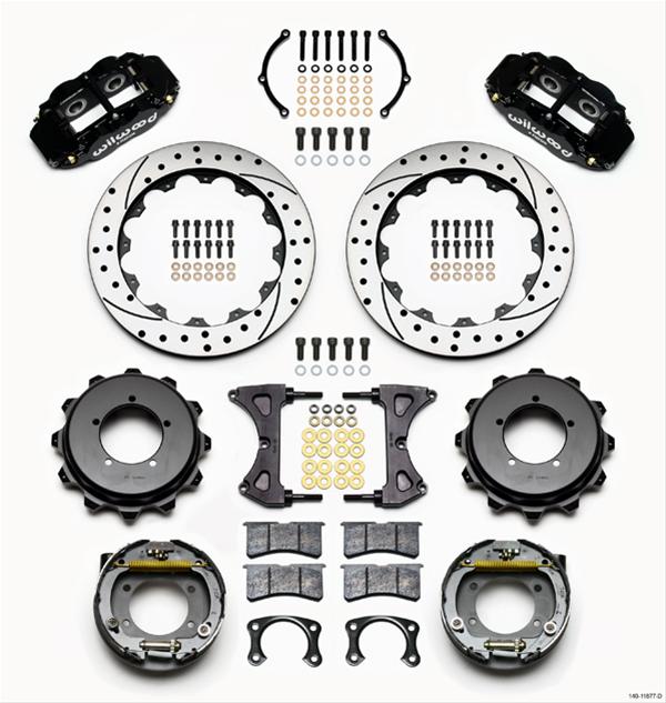 Wilwood Forged Narrow Superlite 4R Big Brake Rear Parking Brake Kits 140-11877-D