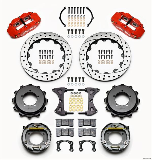 Wilwood Forged Narrow Superlite 4R Big Brake Rear Parking Brake Kits 140-11877-DR