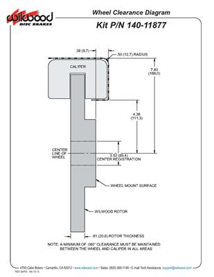 Wilwood Forged Narrow Superlite 4R Big Brake Rear Parking Brake Kits 140-11877-DR
