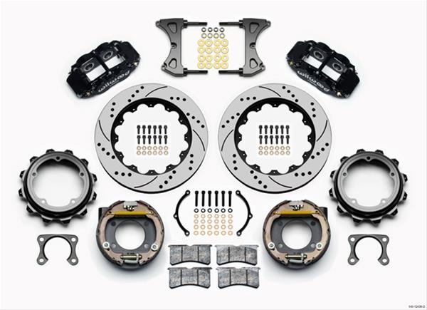 Wilwood Forged Narrow Superlite 4R Big Brake Rear Parking Brake Kits 140-12436-D