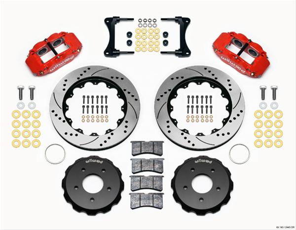 Wilwood Forged Narrow Superlite 4R Big Brake Front Brake Kits 140-12440-DR