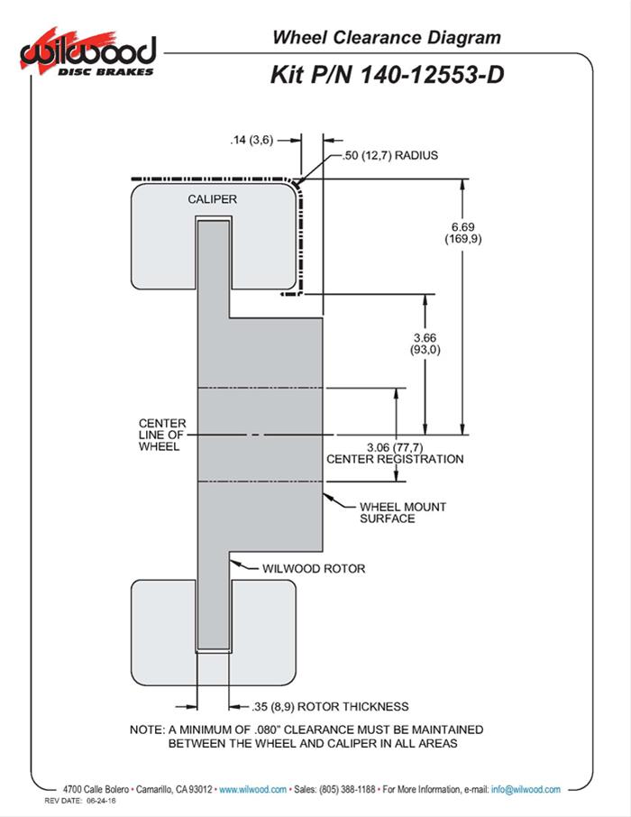 Wilwood DynaPro Dual SA Lug Drive Dynamic Rear Drag Brake Kits 140-12553-D