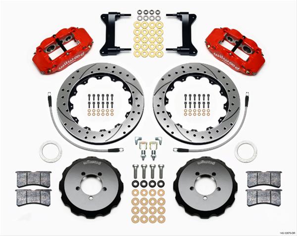 Wilwood Forged Narrow Superlite 6R Big Brake Front Brake Kits 140-12870-DR