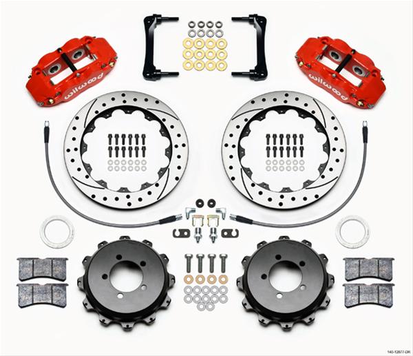 Wilwood Forged Narrow Superlite 4R Big Brake Rear Brake Kits 140-12877-DR