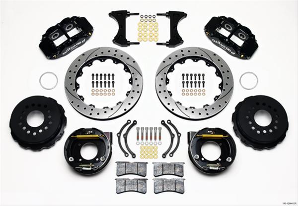 Wilwood Forged Narrow Superlite 4R Big Brake Rear Parking Brake Kits 140-12964-D