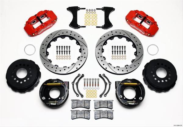 Wilwood Forged Narrow Superlite 4R Big Brake Rear Parking Brake Kits 140-12964-DR